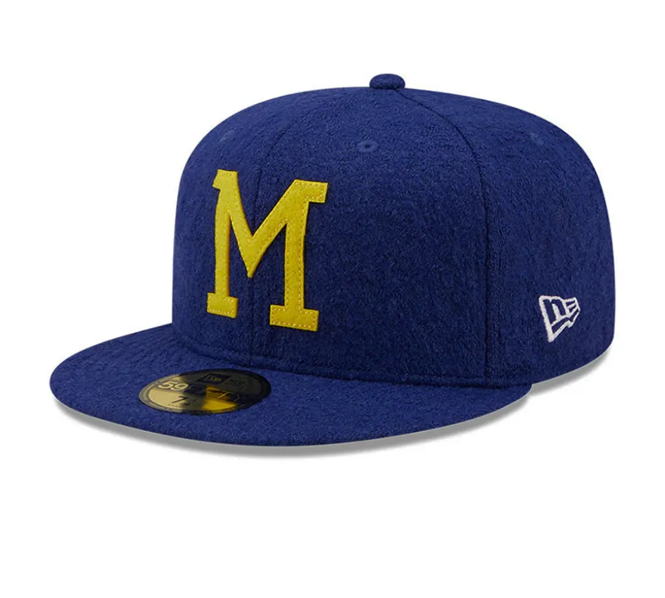 New Era Milwaukee Brewers Cooperstown Collection Wool - Blue