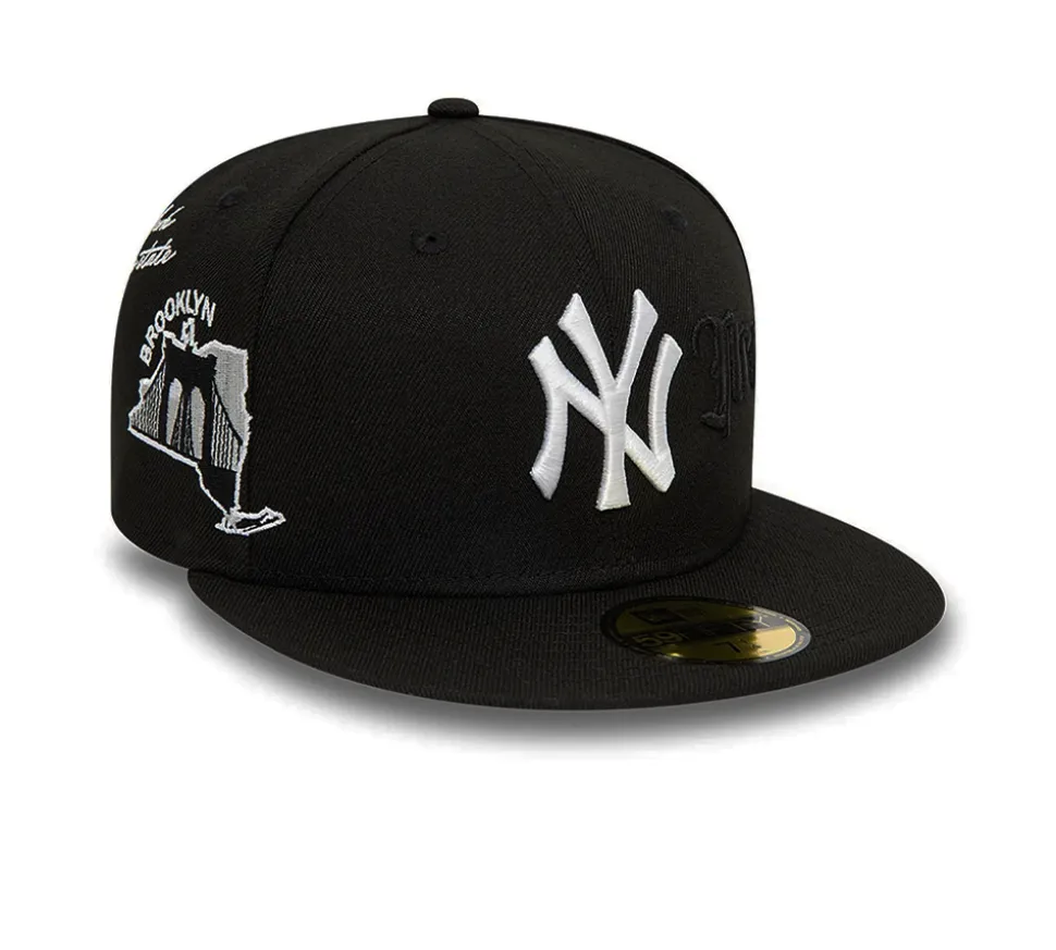 New Era New York Yankees MLB Script - Black