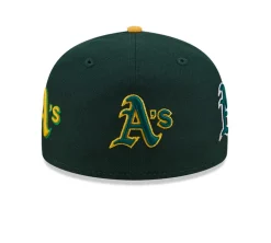 New Era Oakland Athletics All-Over Logos Low Profile - Dark Green
