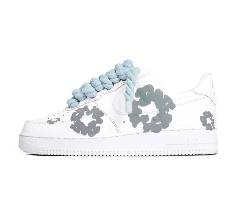 Nike Air Force 1 ’07 – Denim Tears Rope Laces Baby Blue