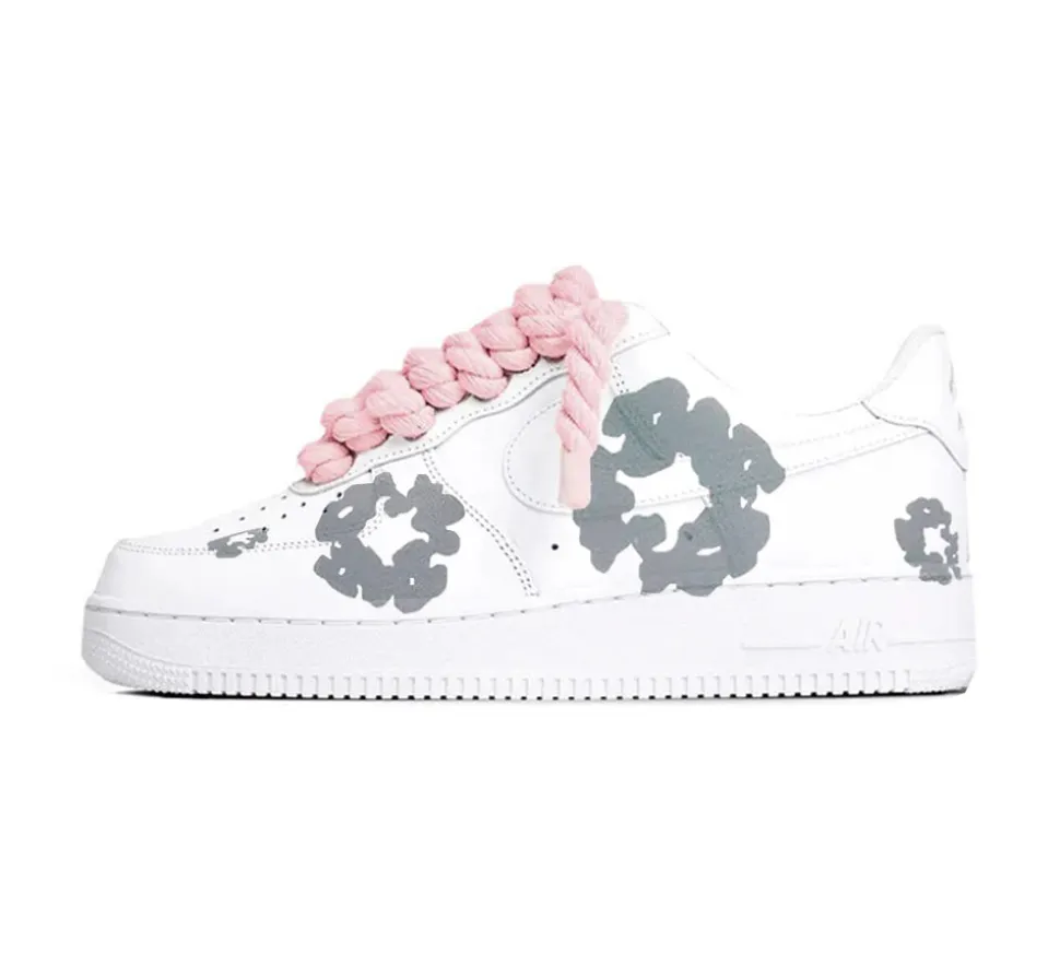 Nike Air Force 1 ’07 – Denim Tears Rope Laces Light Pink