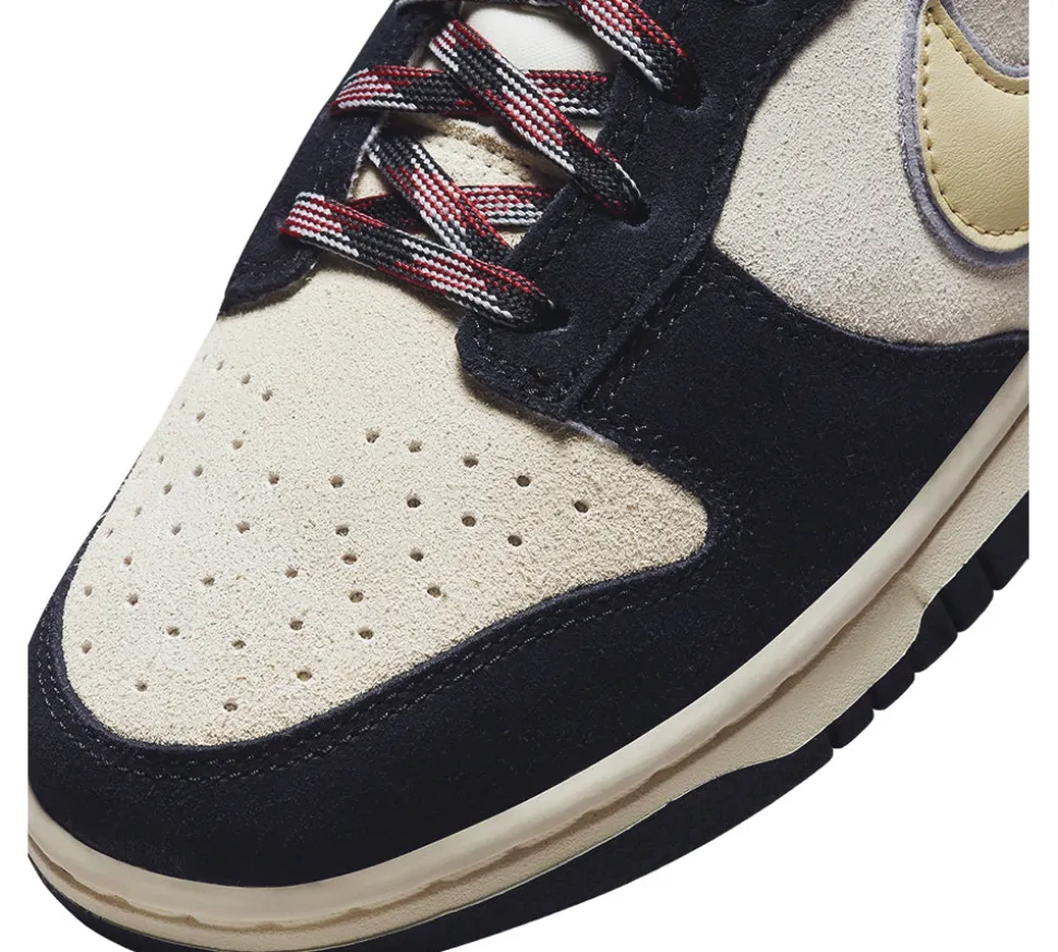 Nike Dunk Low LX - Black Suede Team Gold