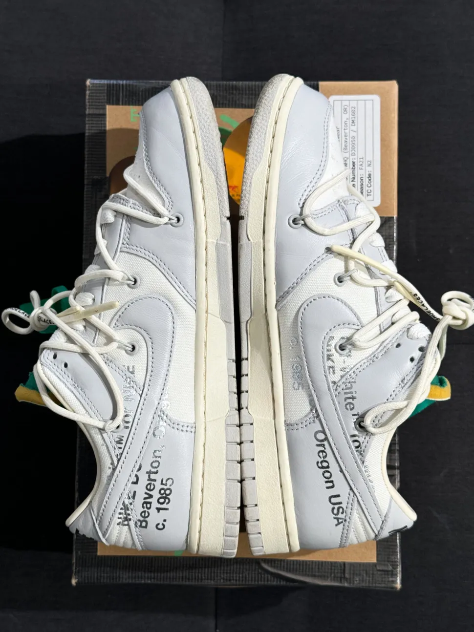 Nike Dunk Low Off-White - Lot 25 (USADO)