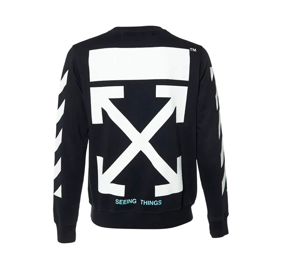 OFF-WHITE Diagonal Arrows Crewneck - Black