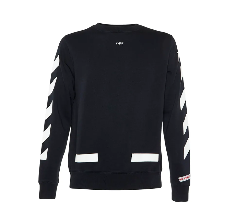 OFF-WHITE Diagonal Arrows Crewneck - Black