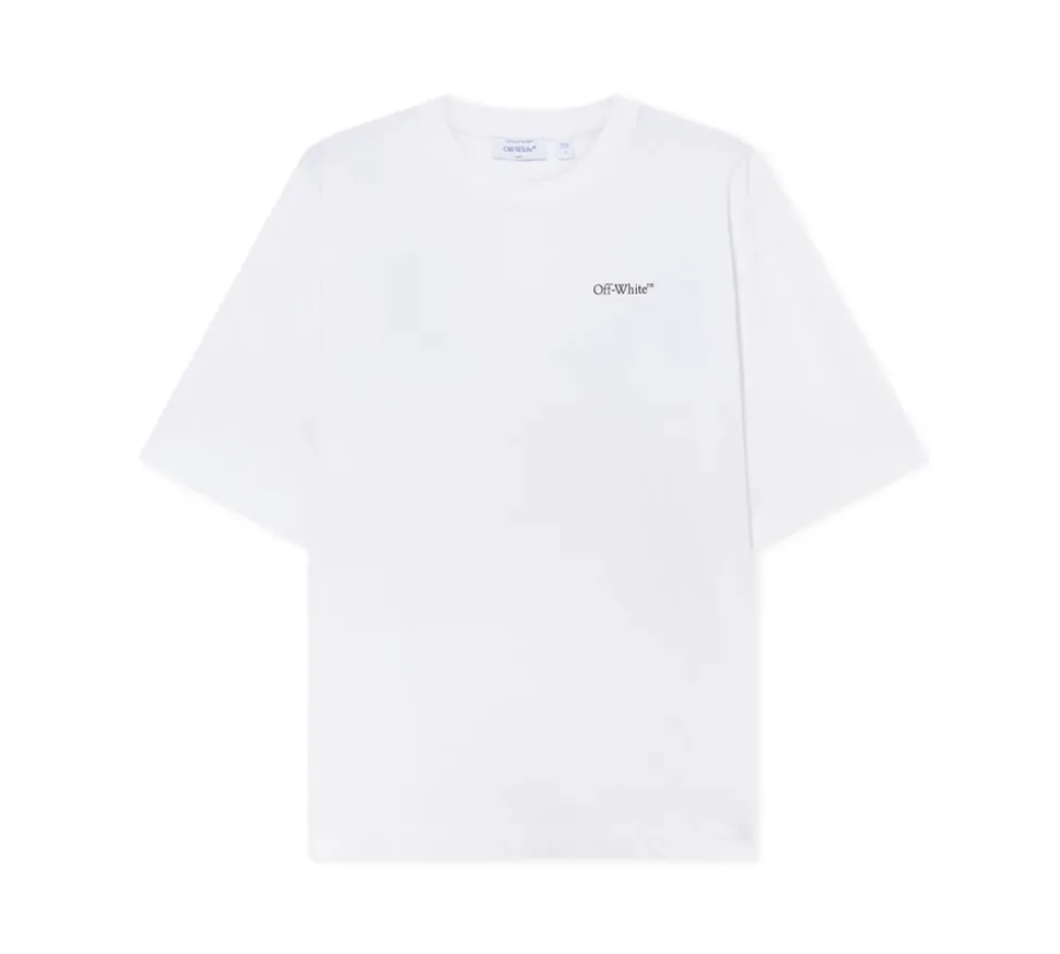 OFF-WHITE Half Arrow Skate Logo T-Shirt - WHITE/BLACK