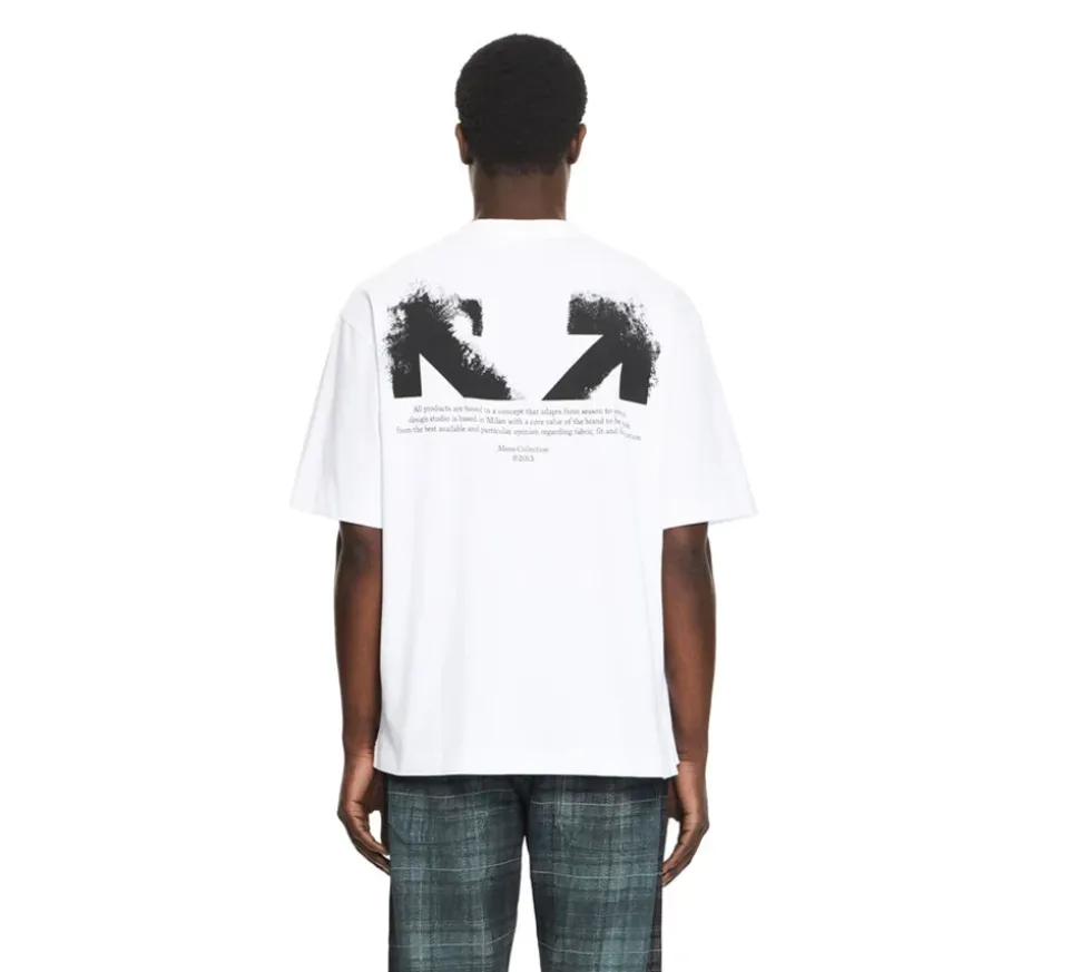 OFF-WHITE Half Arrow Skate Logo T-Shirt - WHITE/BLACK
