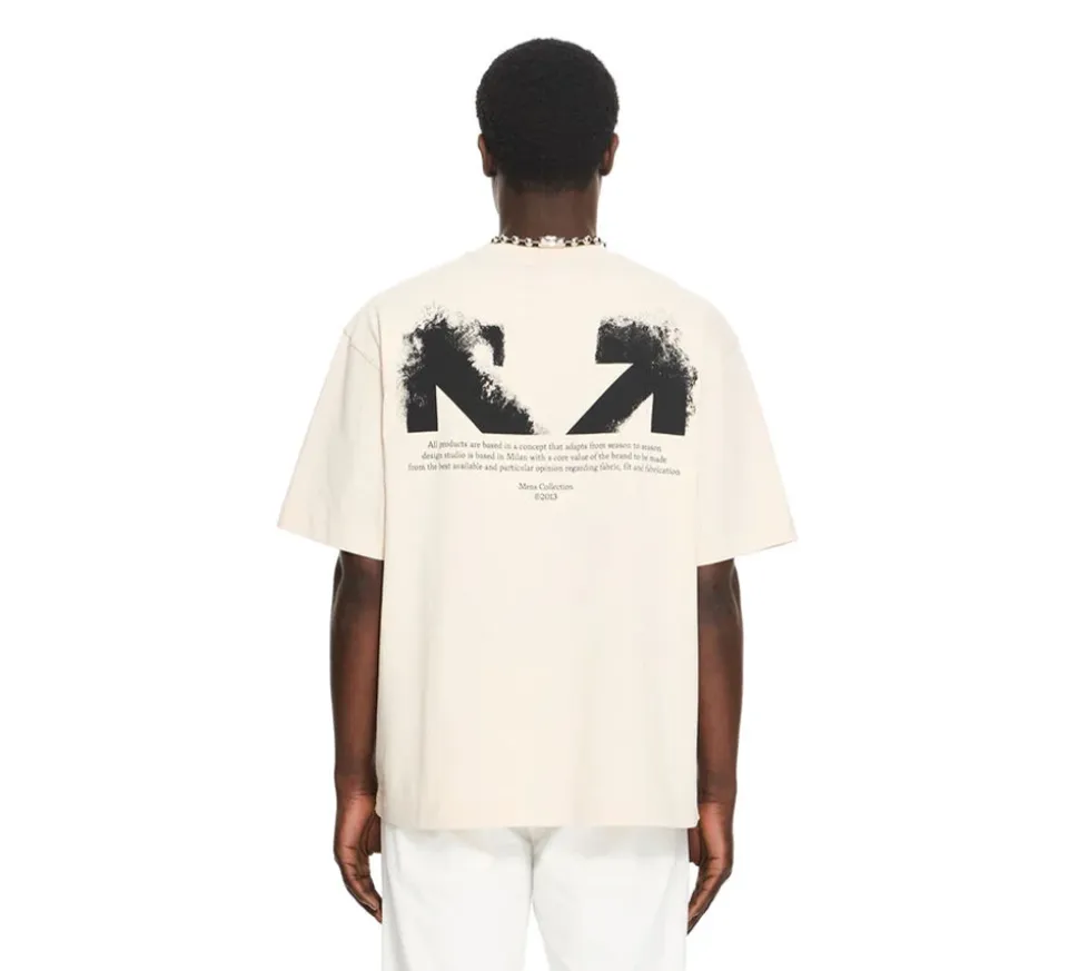 OFF-WHITE Half Arrow Skate Logo T-Shirt - PUMICE STONE
