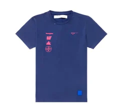 OFF-WHITE Mariana de Silva s/s slim T-shirt - Blue