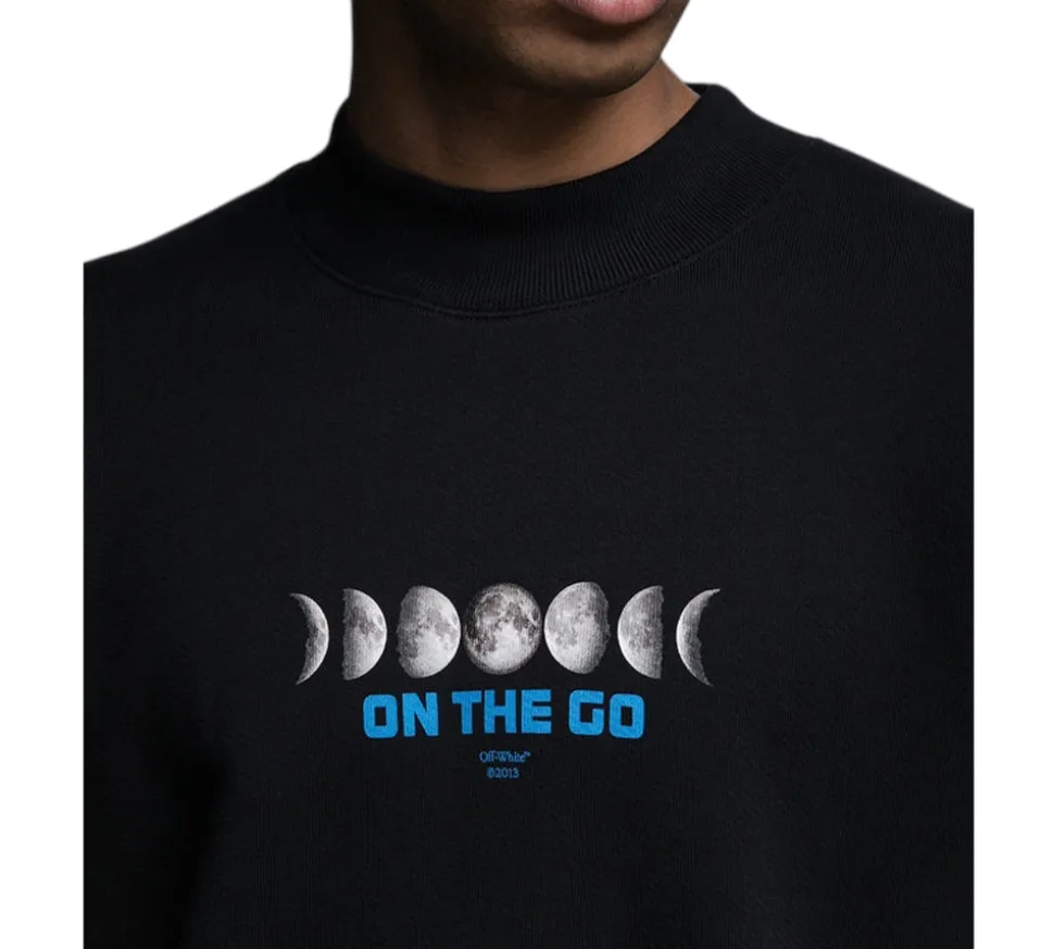 Off-White Moon Phase "On The Go" Crewneck - Black