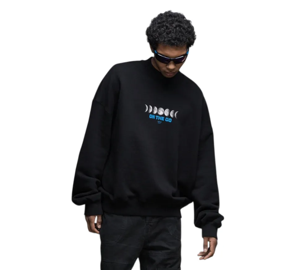 Off-White Moon Phase "On The Go" Crewneck - Black