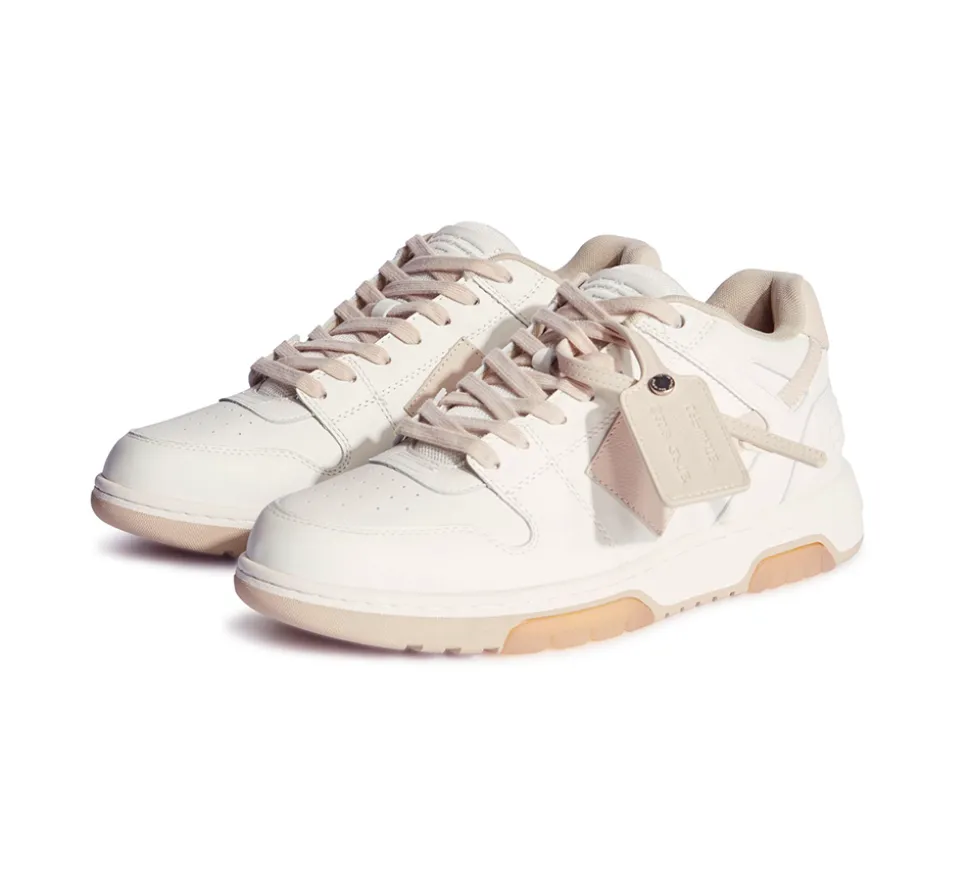 Off-White OOO Leather - White Light Pink Beige