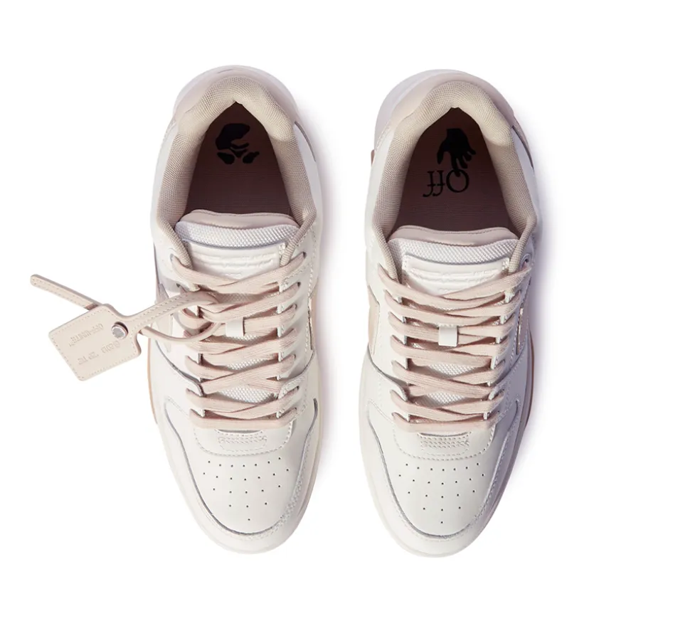 Off-White OOO Leather - White Light Pink Beige