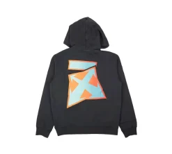 Off-White 'Outer Space' Degrade Thunder Hoodie - Navy