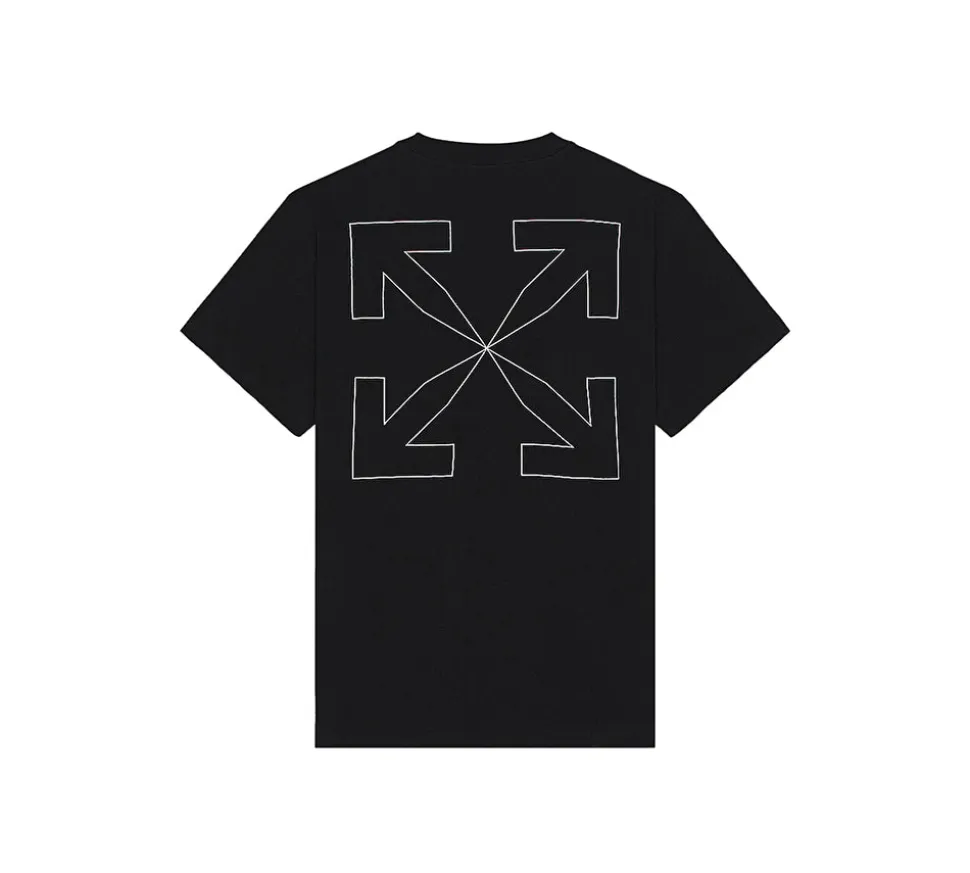 Off-White OutLine Arr Over s/s T-shirt - Black