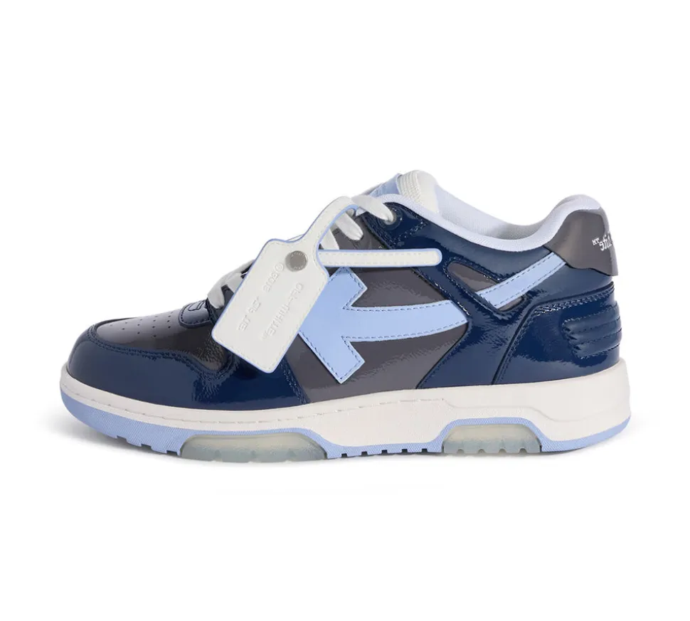OFF-WHITE Out Of Office Low Tops - Grey Melange - Light Blue