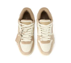 OFF-WHITE Out Of Office Low Tops - Beige Brown