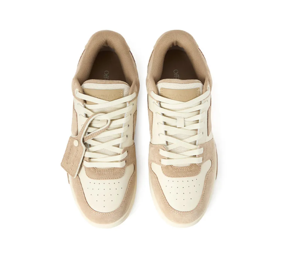 OFF-WHITE Out Of Office Low Tops - Beige Brown