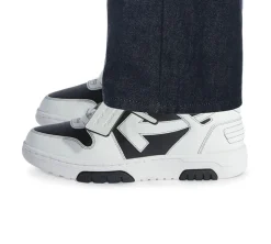 OFF-WHITE Out Of Office OOO Low Tops - Black White
