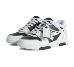 OFF-WHITE Out Of Office OOO Low Tops - Black White