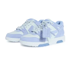 OFF-WHITE Out Of Office OOO Low Tops - Dusty Blue Ice Out Suede