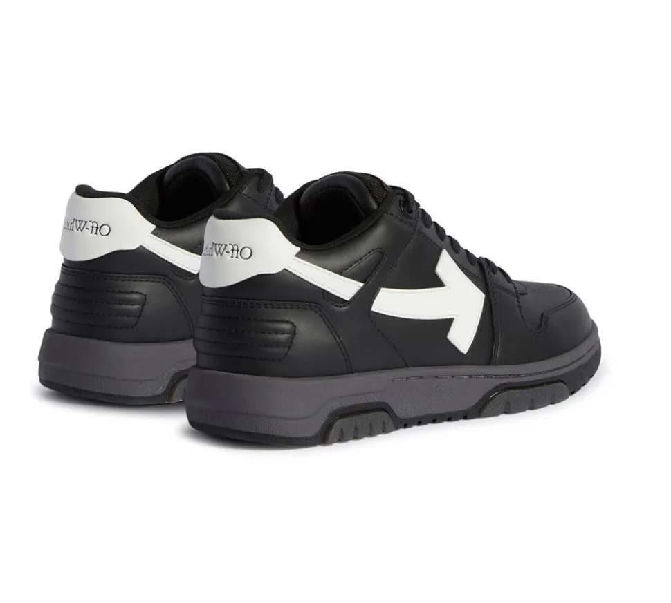 OFF-WHITE Out Of Office "OOO" Low Tops - Calf Leather Black