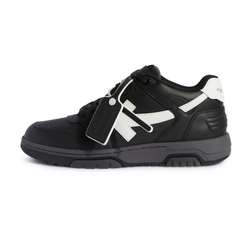 OFF-WHITE Out Of Office "OOO" Low Tops - Calf Leather Black