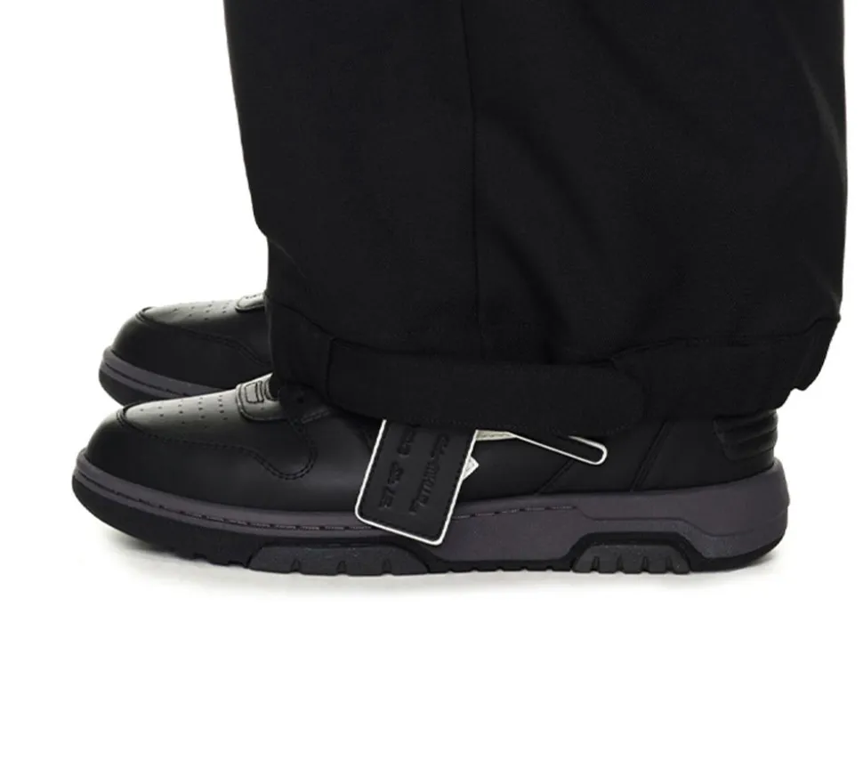 OFF-WHITE Out Of Office "OOO" Low Tops - Calf Leather Black