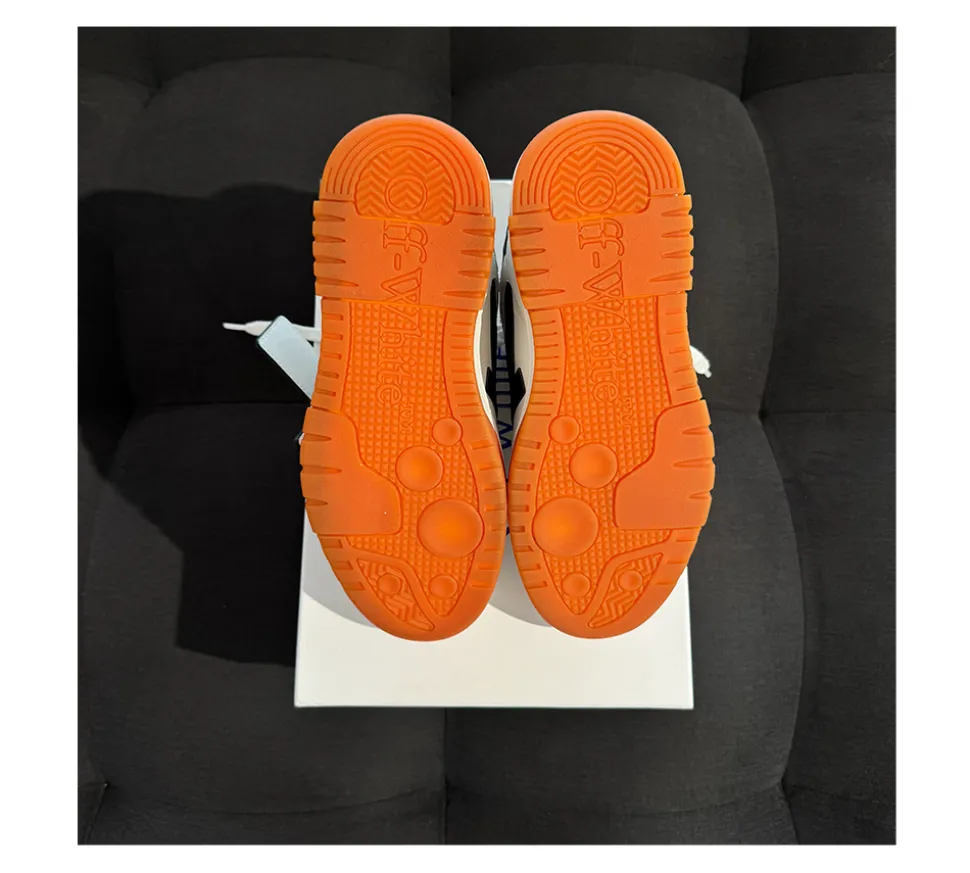 OFF-WHITE Out Of Office OOO Low Tops (38) - White Black Gum (USADO)