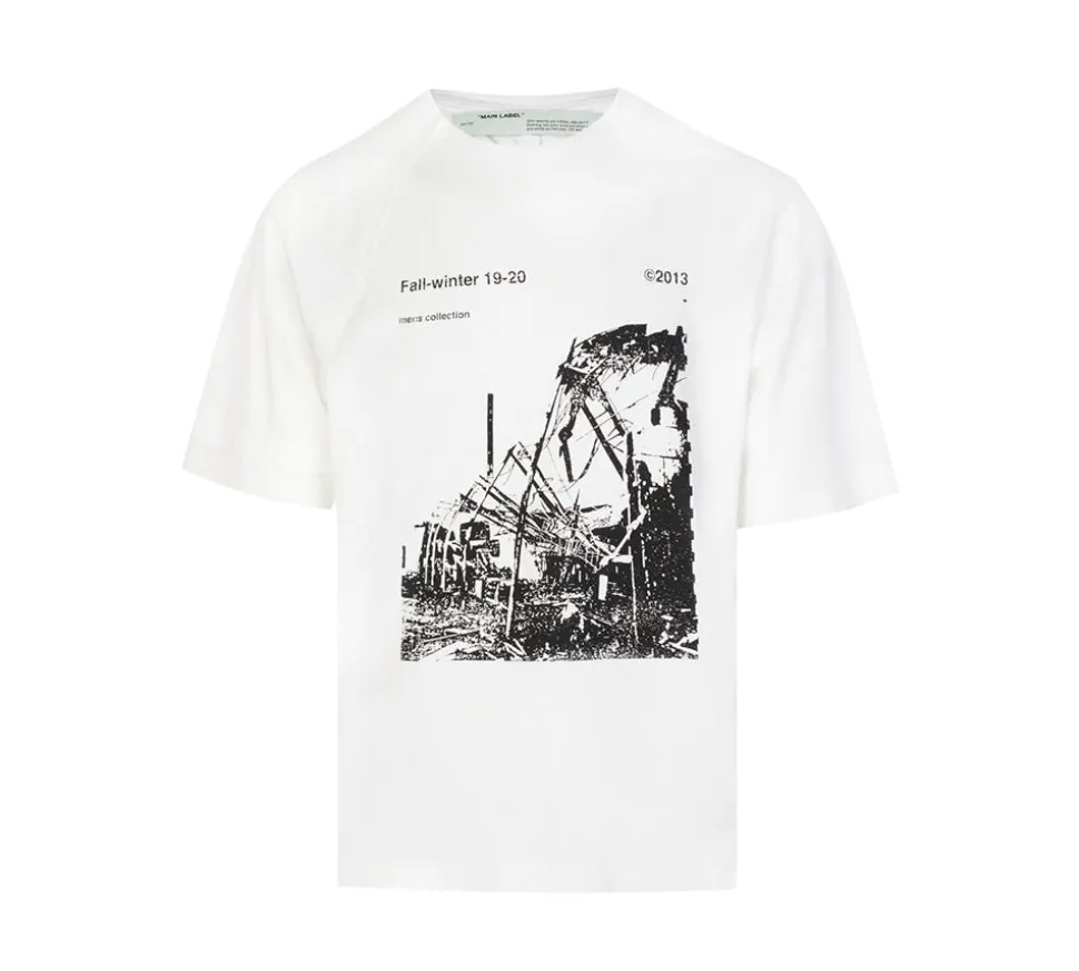 OFF-WHITE Reconstructed T-shirt - White