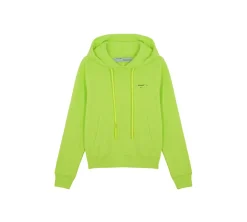 OFF-WHITE Seasonal Logo Print Hoodie - Fluo Yellow/Black