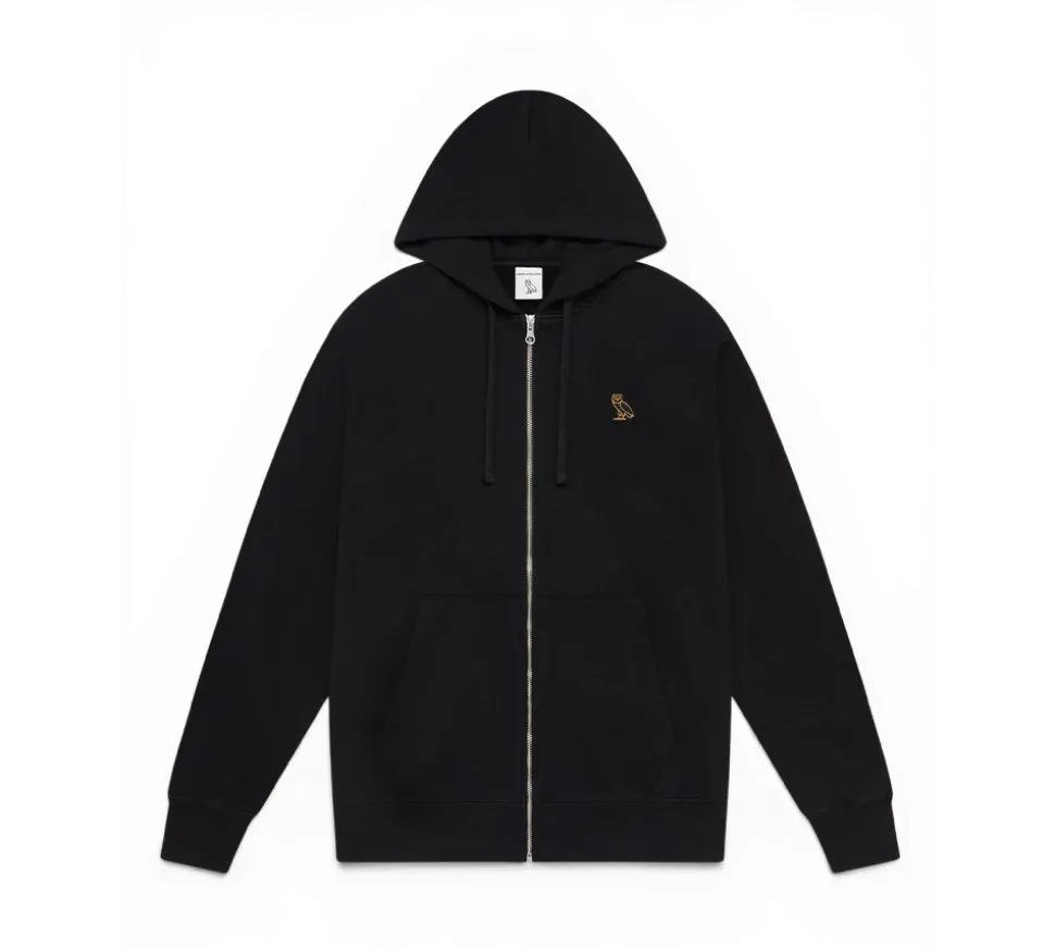 OVO Classic Full-Zip Hoodie - Black
