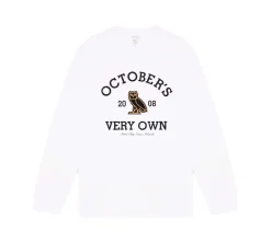 OVO Collegiate Longsleeve T-shirt - White