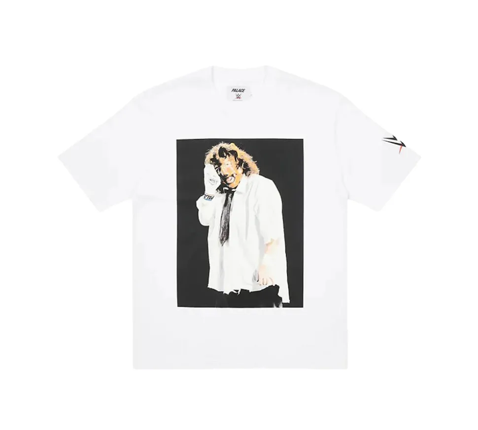 Palace x WWE Mankind Sock T-shirt - White