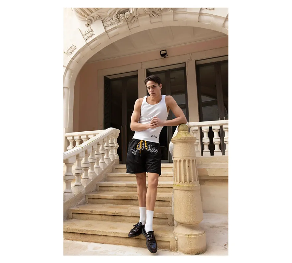 Realm "SERVICE" Swimming Shorts - Black