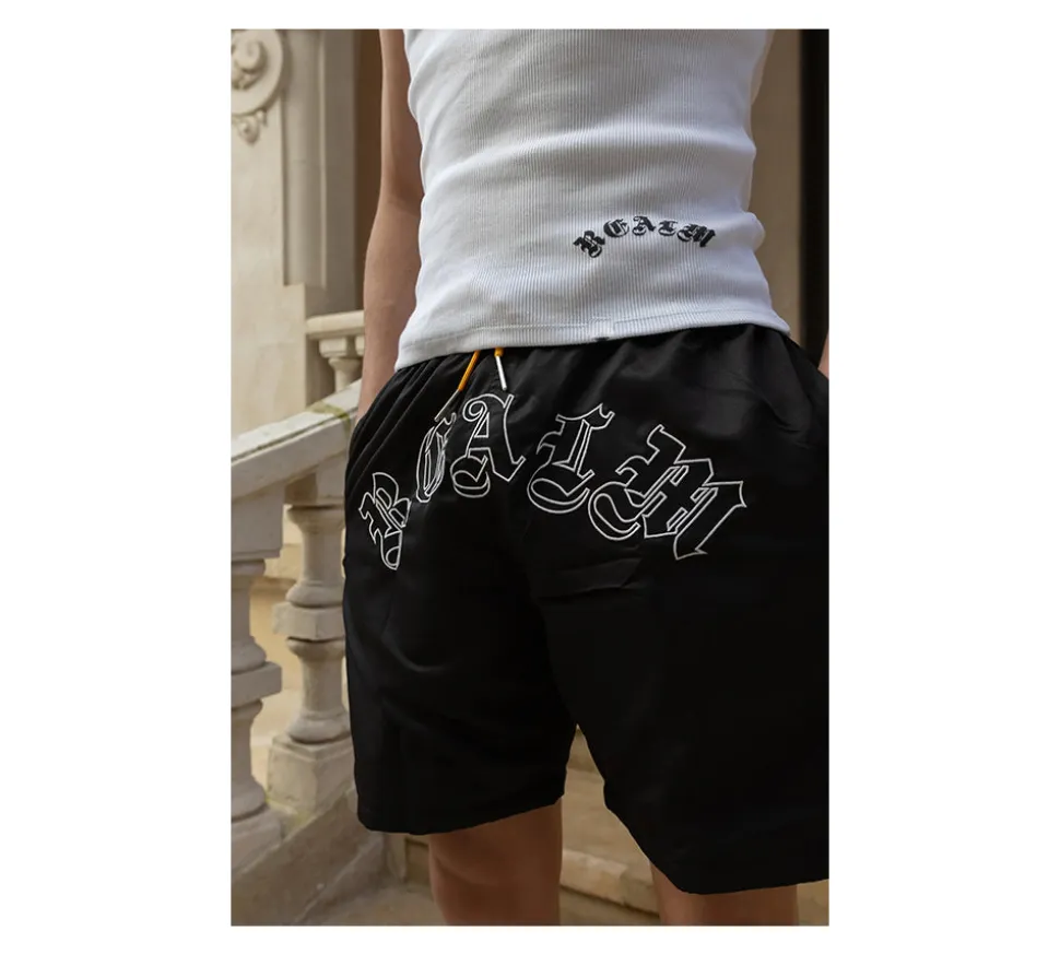 Realm "SERVICE" Swimming Shorts - Black