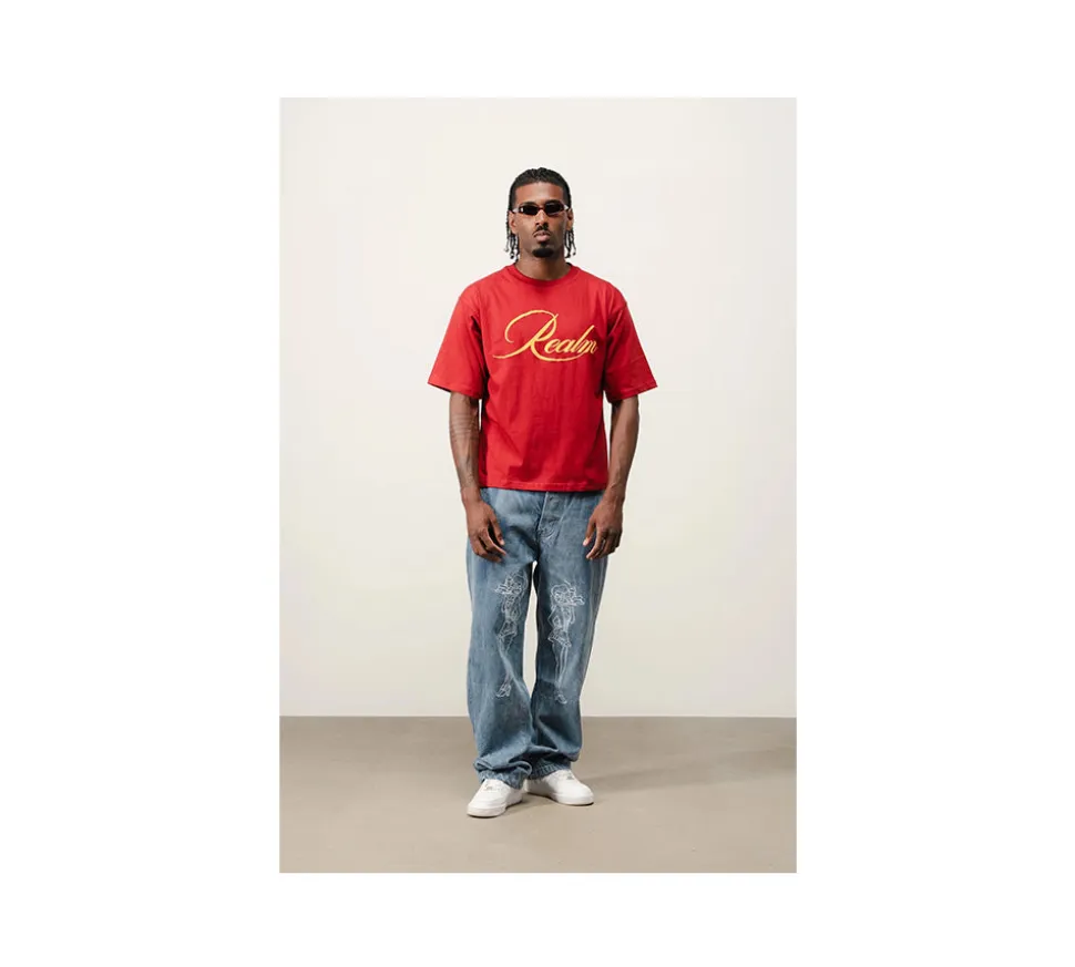 Realm T-Shirt “REALM” - Burgundy