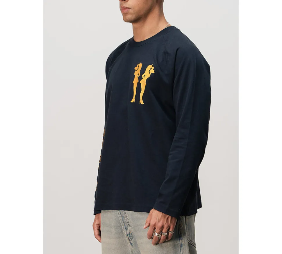 Realm “WAITRESSES” Long Sleeve - Navy