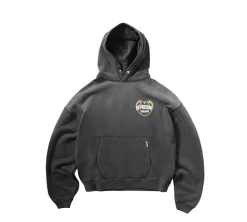 Represent Angel Border Hoodie - Stained Black