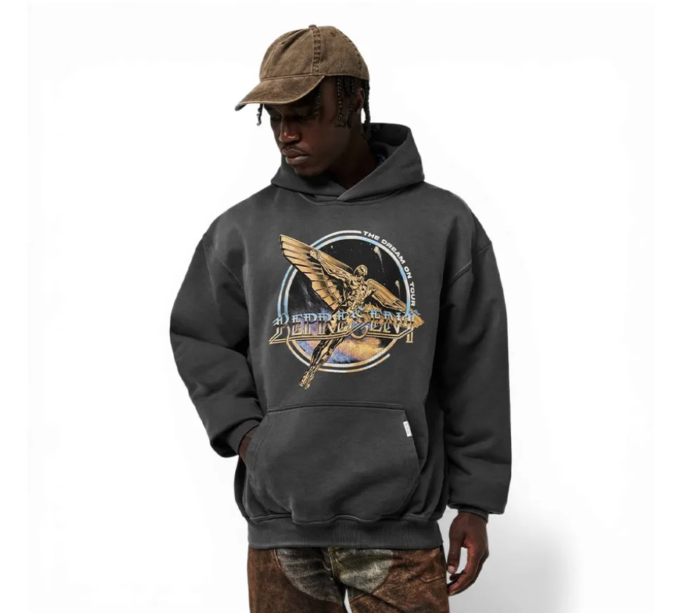 Represent Golden Tour Hooded Hoodie - Sun Fade Grey