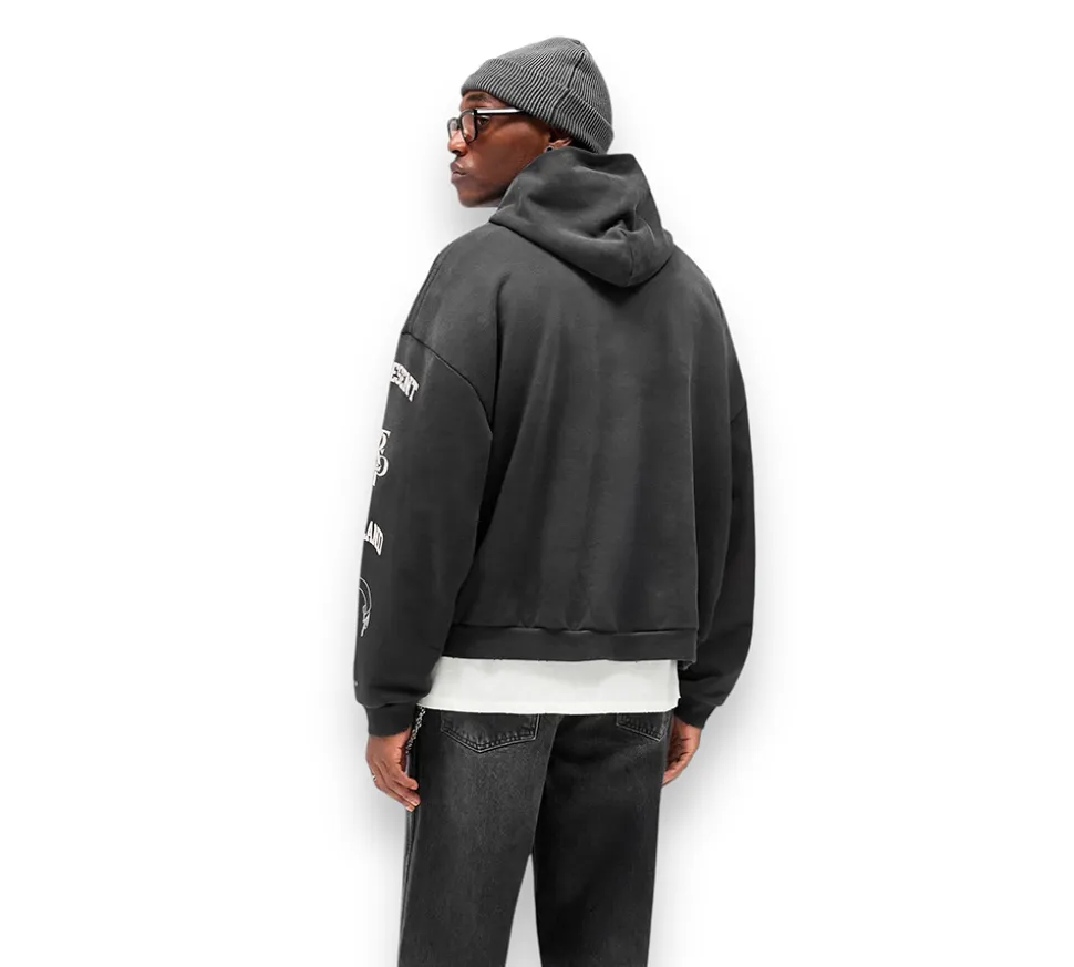 Represent Legacy Crest Hoodie - Stained Black