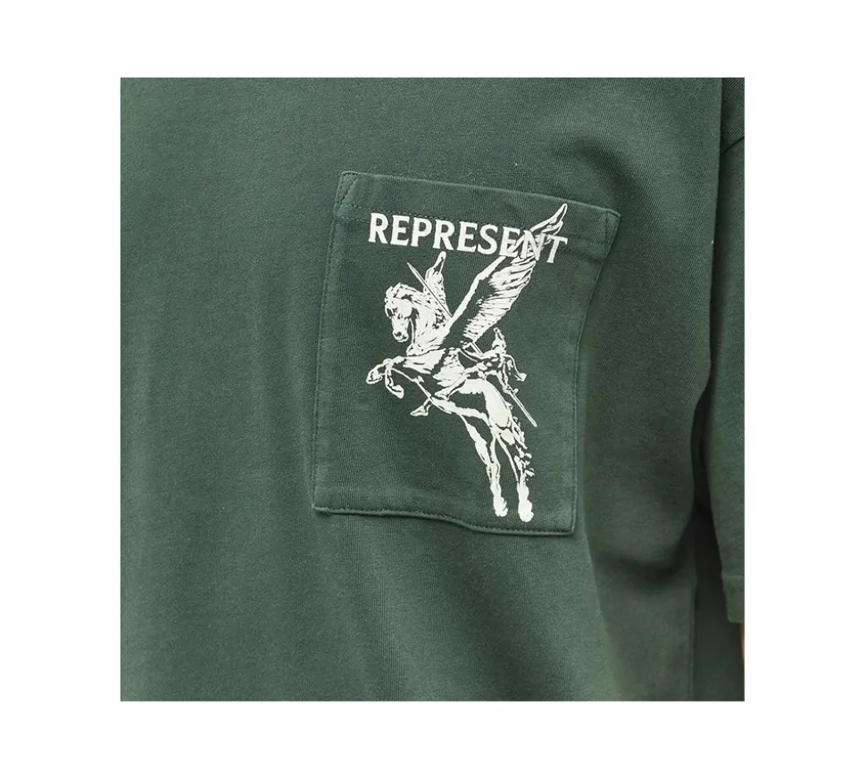 Represent Men's Power And Speed T-shirt - Forrest Green