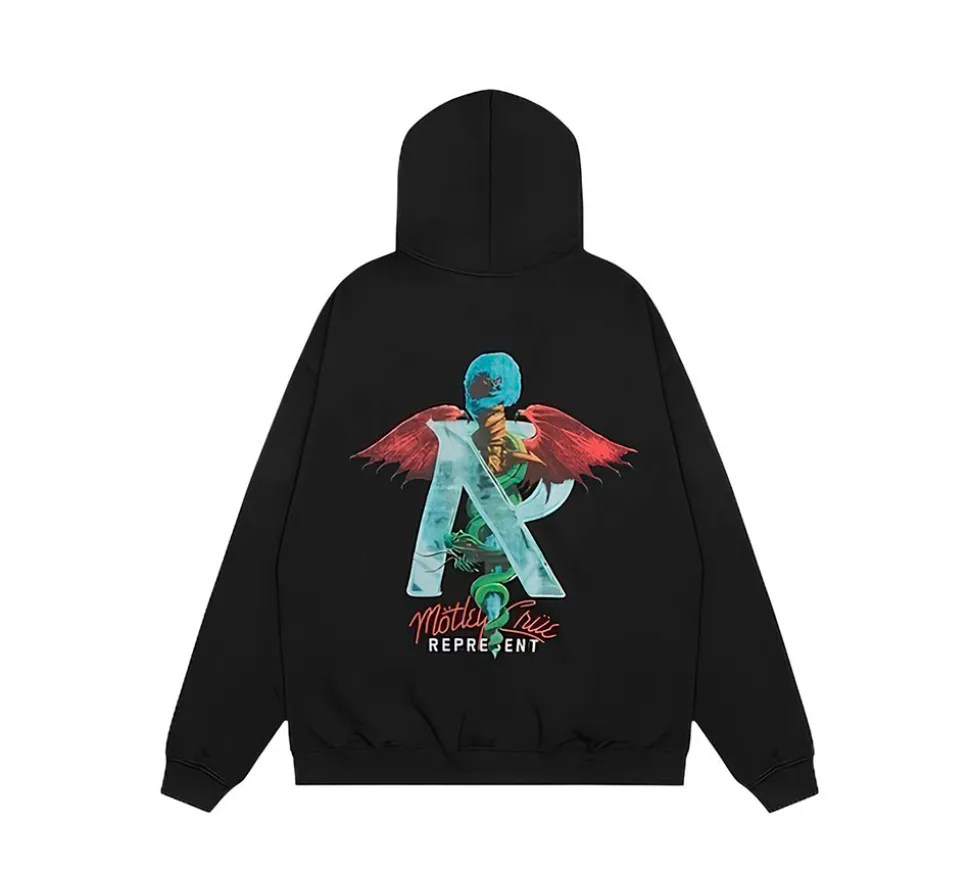Represent Motley Crue Hoodie - Black