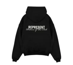 Represent Patron Of The Club Hoodie - Black