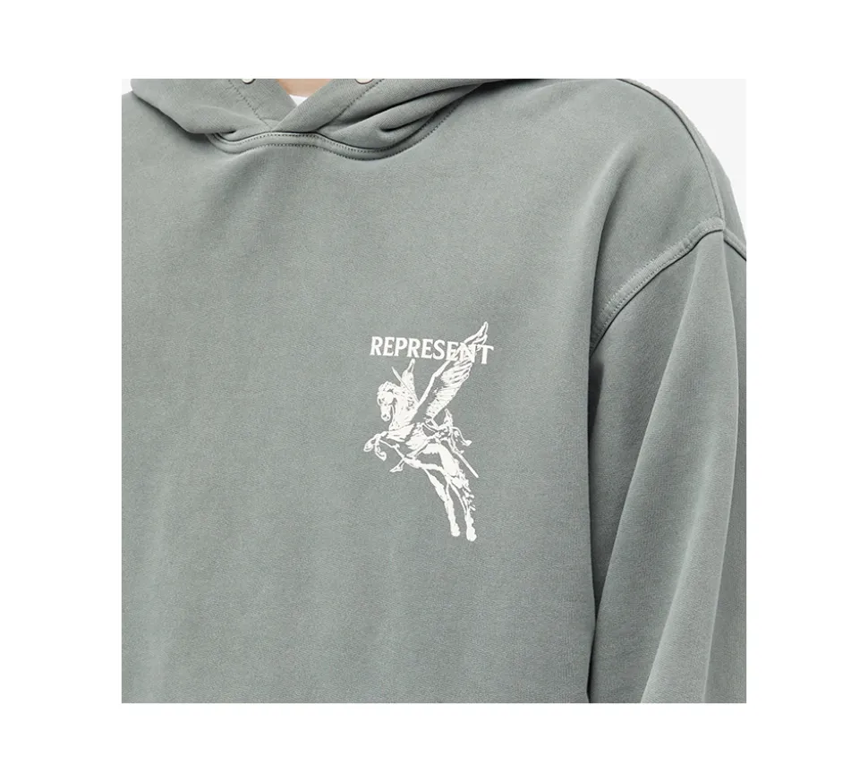 Represent Power And Speed Hoodie - Olive