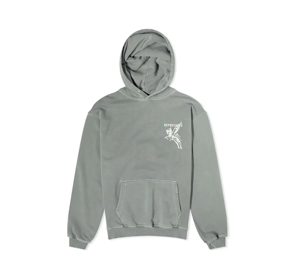 Represent Power And Speed Hoodie - Olive