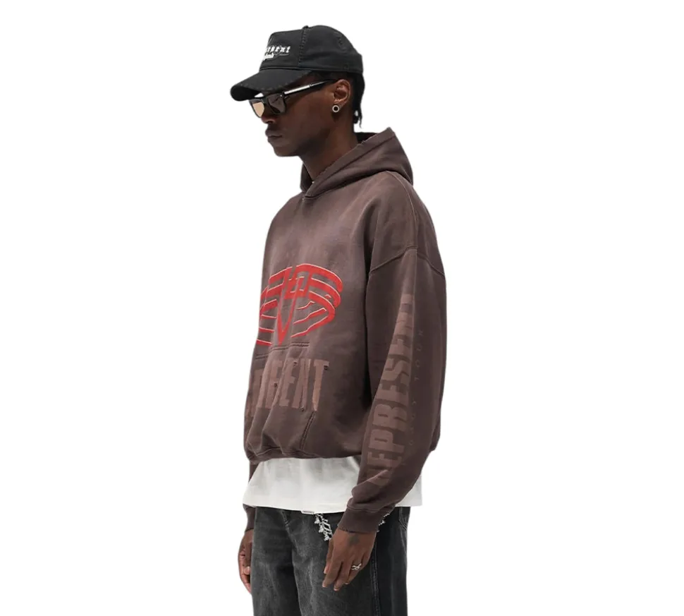 Represent Reversible Living Legacy Tour Hoodie - Brown