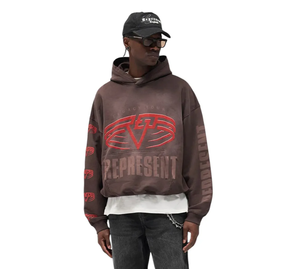 Represent Reversible Living Legacy Tour Hoodie - Brown