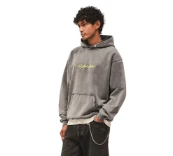Represent Script Logo Hoodie - Vintage Grey