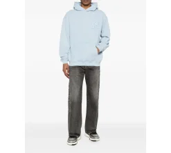 Represent Western Initial Embroidered Hoodie - Mountain Blue